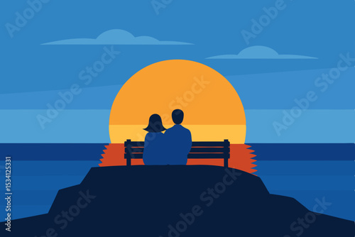 silhouette of a man and a woman