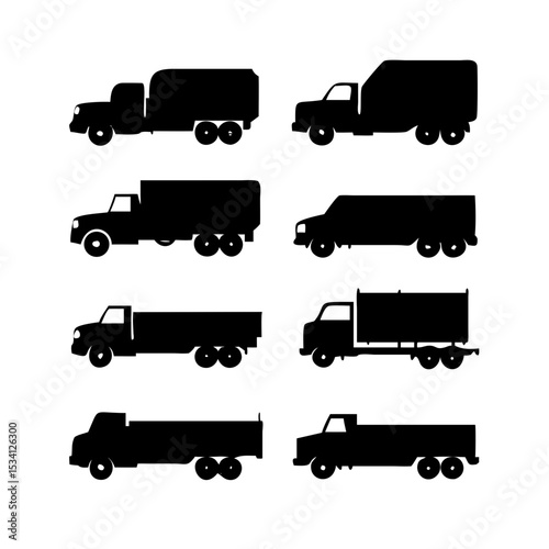 set of transport icons