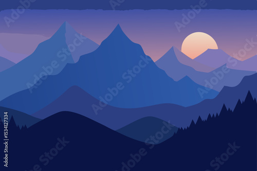 mountain landscape with mountains