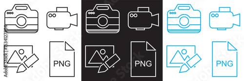 Photography  and  Image Editing Icon.  Camera, Photo, Picture Editing vector. Vector for websites, mobile interfaces, presentations, banner, visual branding etc. Vector illustration. EPS 10
