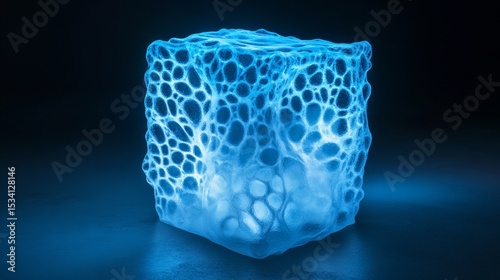 Ultra Lightweight Aerogel Structure Floating in Mid Air with Glow