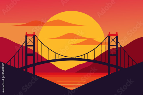 golden gate bridge at sunset