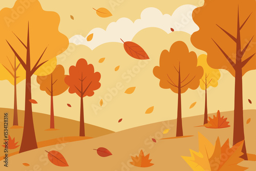 autumn background with maple