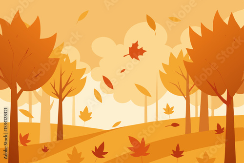 autumn background with maple