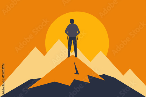 silhouette of a man on the beach