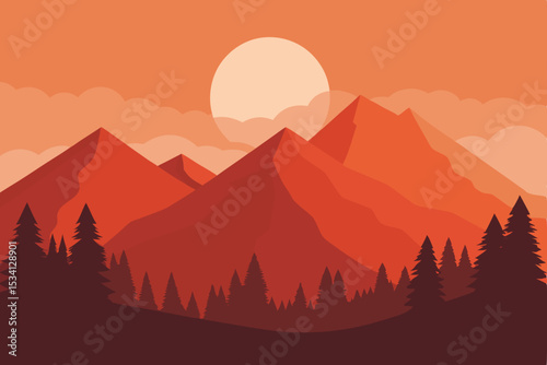 mountain landscape with mountains