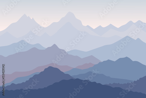 mountain landscape in the morning
