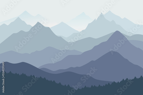 mountain landscape in the mountains