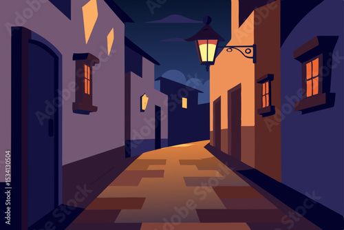 narrow street in the old town