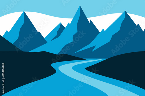 mountain landscape with mountains