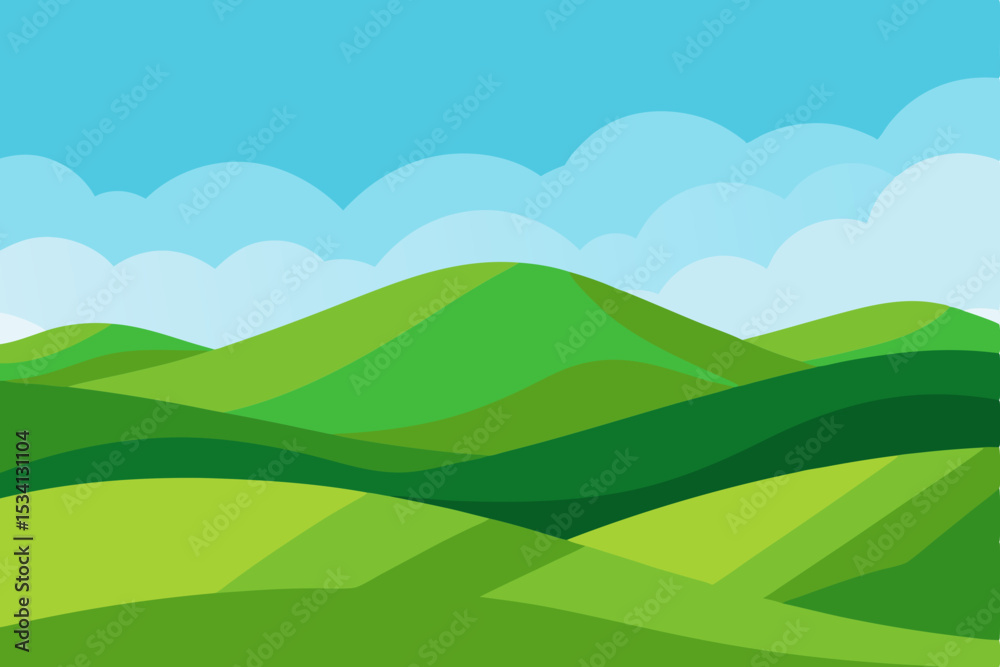 Fototapeta premium landscape with mountains and sky