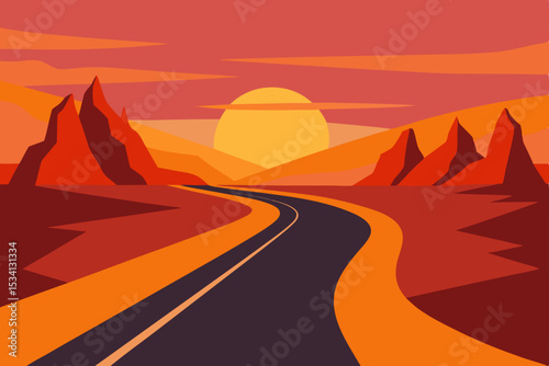 road to the desert