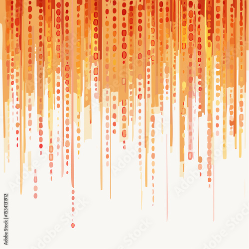 binary code cascading down like digital rain, representing data insights, vibrant hues