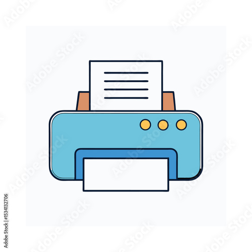 printer icon vector illustration