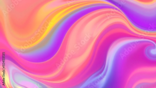 Radiant Spectrum Swirls on a Rainbow Background