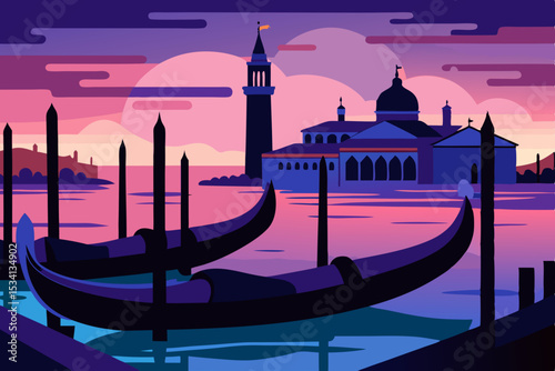 gondolas in venice italy