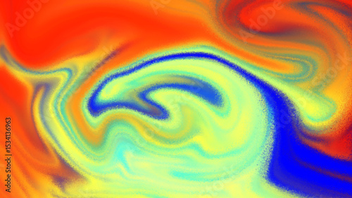 Photography Abstract swirling colorful paint texture