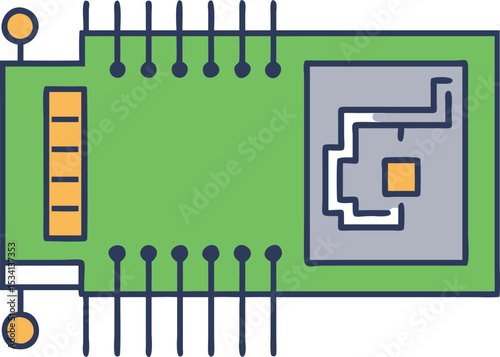 Computer Graphics Card Icon