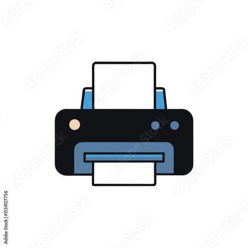 printer icon vector illustration