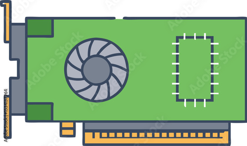 Computer Graphics Card Icon