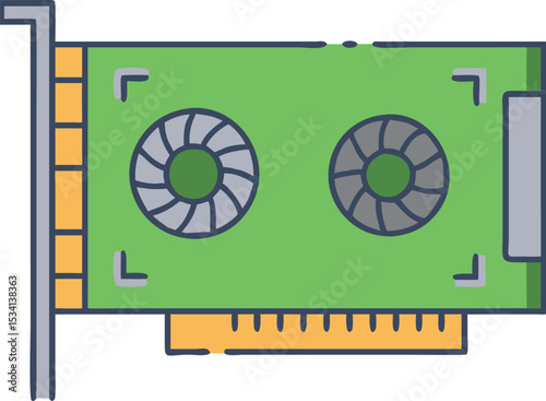 Computer Graphics Card Icon