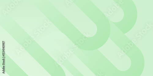 Creative linear green background. Bg, landing page and digital design concept. 3D Rendering
