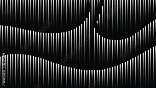abstract diagonal wave lines design background black and white Modernist texture business industrial pattern illusion EPS 10
