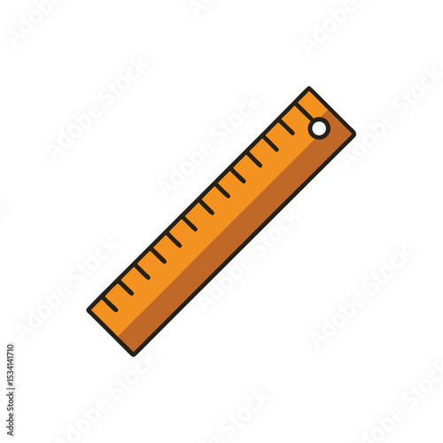ruler isolated on white