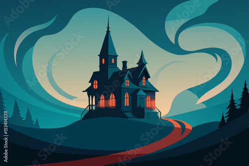 castle in the night