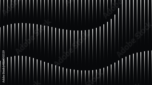 abstract diagonal wave lines design background black and white Modernist texture business industrial pattern illusion EPS 10