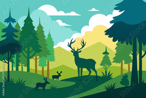 deer in the forest