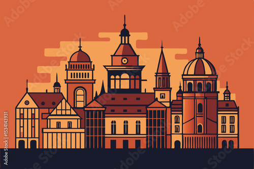vector illustration of church