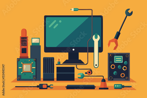 tv set vector illustration