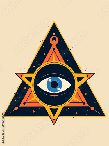  Illuminati meeting, all seeing eye pyramid, concept of secret societies  Square and Compass