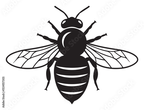 HONEY BEE SILHOUETTE 