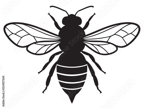 HONEY BEE SILHOUETTE 