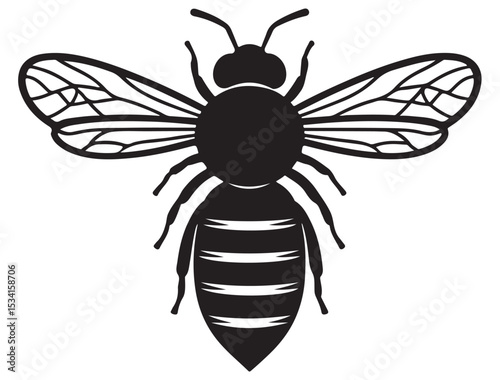 HONEY BEE SILHOUETTE 