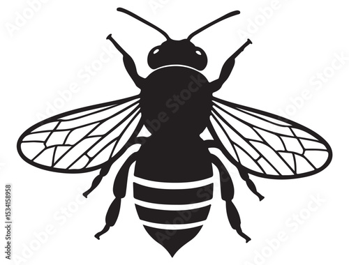 HONEY BEE SILHOUETTE 