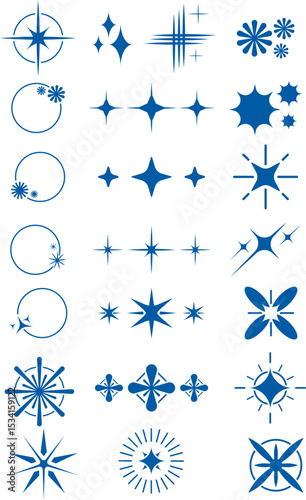 set of Sparkle Icon