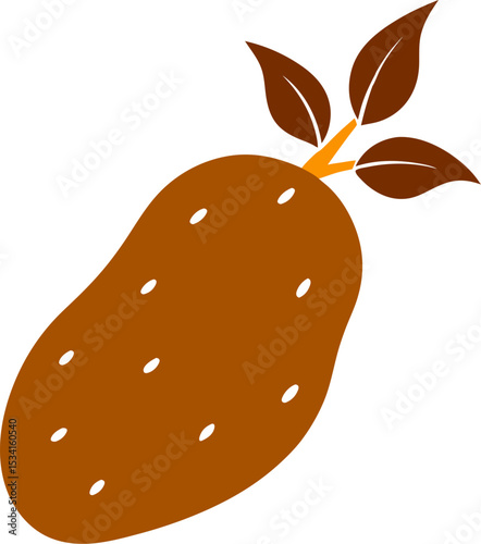 vector illustration of pear