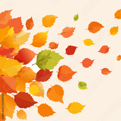 autumn leaves swirling in the wind