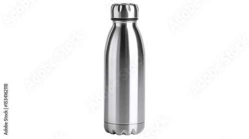 stainless steel bottle isolated