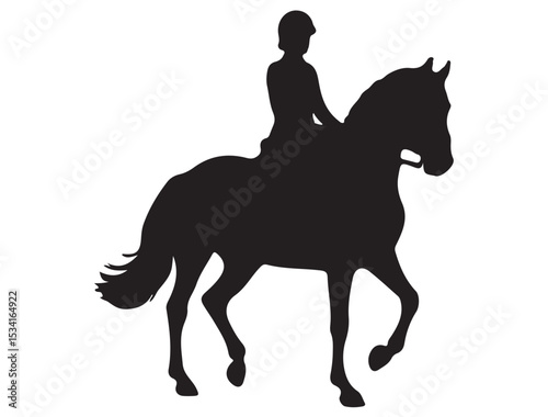 HORSE DRESSAGE SILHOUETTE