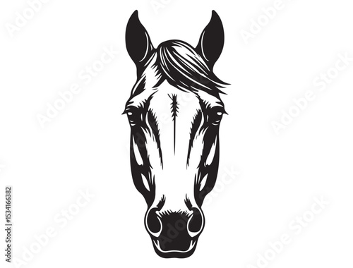 HORSE HEAD SILHOUETTE 