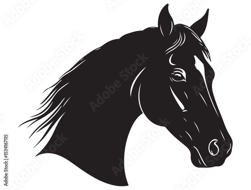 HORSE HEAD SILHOUETTE 