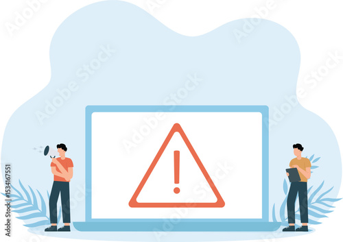 Alert sign,Universal Warning Triangle. Sign for General Hazards and Dangers

