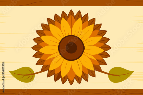 sunflower on a white