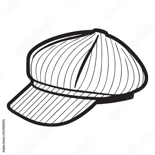 image of a hat silhouette on a white background