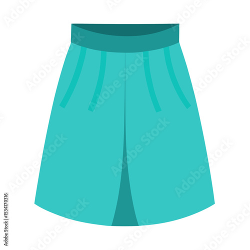 Skirt Illustration on White