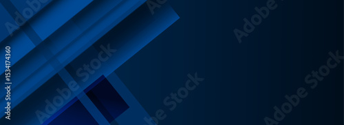 Blue abstract geometric pattern background with copy space for text. Modern minimalistic vector abstract template for business background design.  Blue abstract futuristic geometric technology bg.